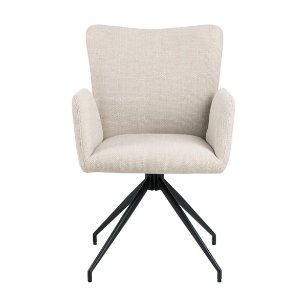 Бежови тапицирани трапезни столове в комплект с подлакътници 2 бр. Laura – Actona-image-2