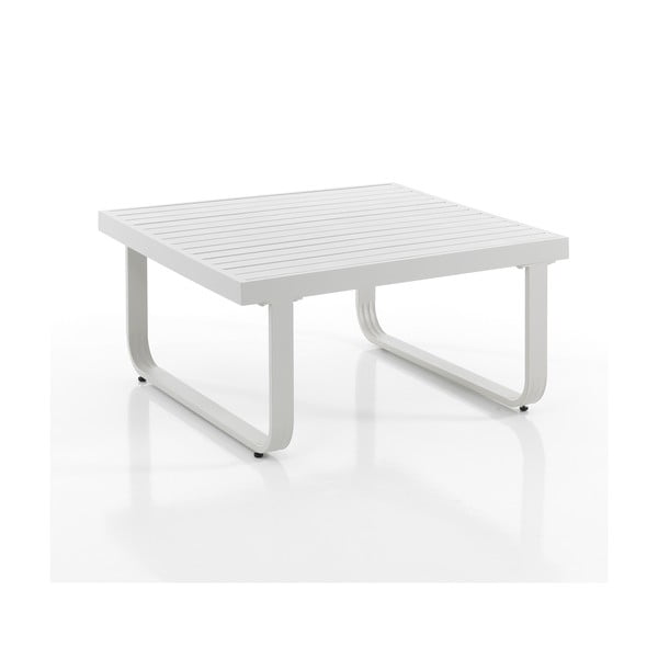 Бяла алуминиева маса за кафе 80x80 cm Ischia - Tomasucci
