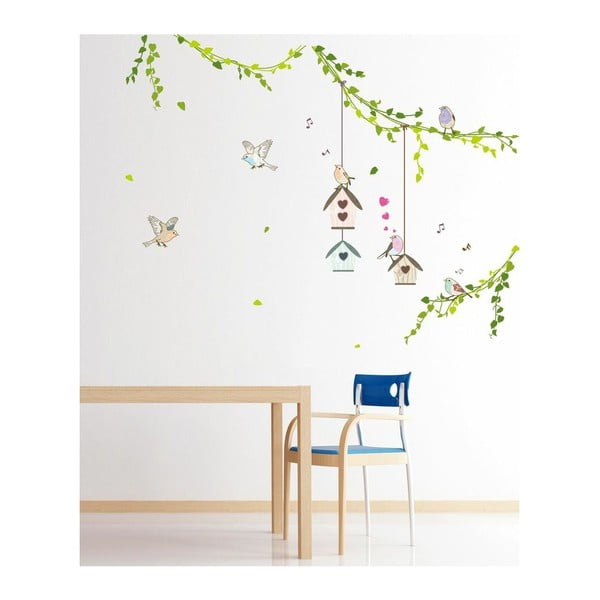 Комплект стикери за стена Птичи клетки в гората - Ambiance-image-3