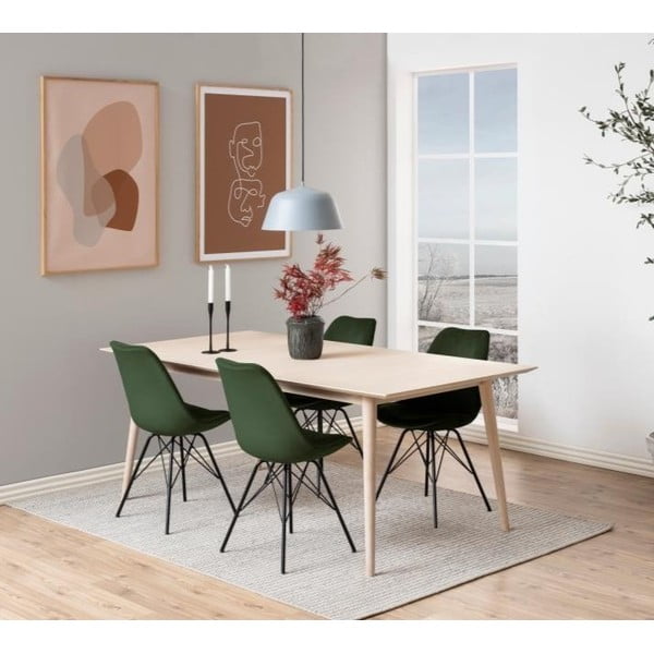 Тъмнозелен стол за хранене Eris - Actona-image-1