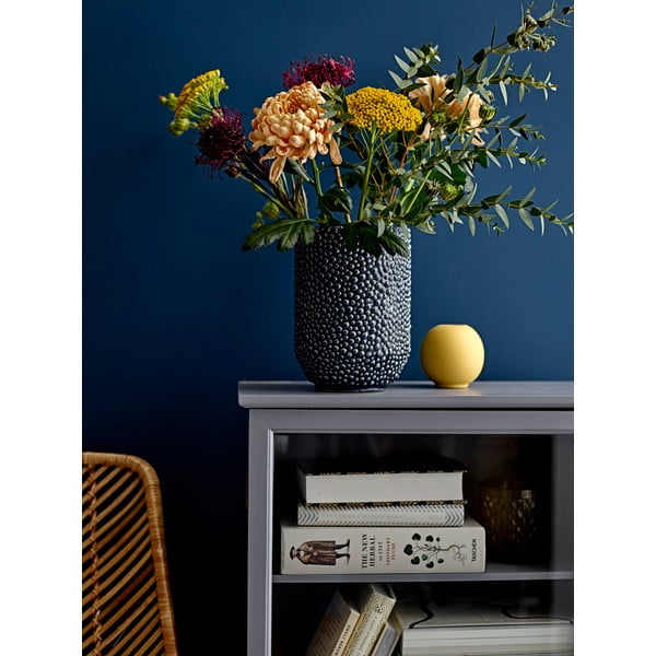 Синя керамична ваза Ваза - Bloomingville-image-3