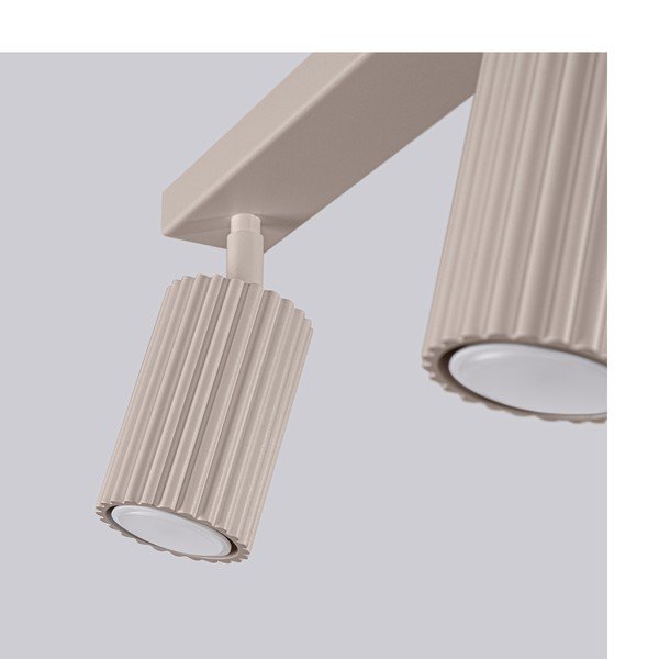 Кафяво-сив метален прожектор 6,5x30 cm Gleam – Sollux-image-4