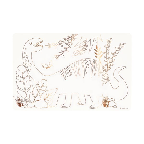 Хартиени подложки за хранене в комплект 8 бр. 28x42.5 cm Dinosaurs – Meri Meri-image-2