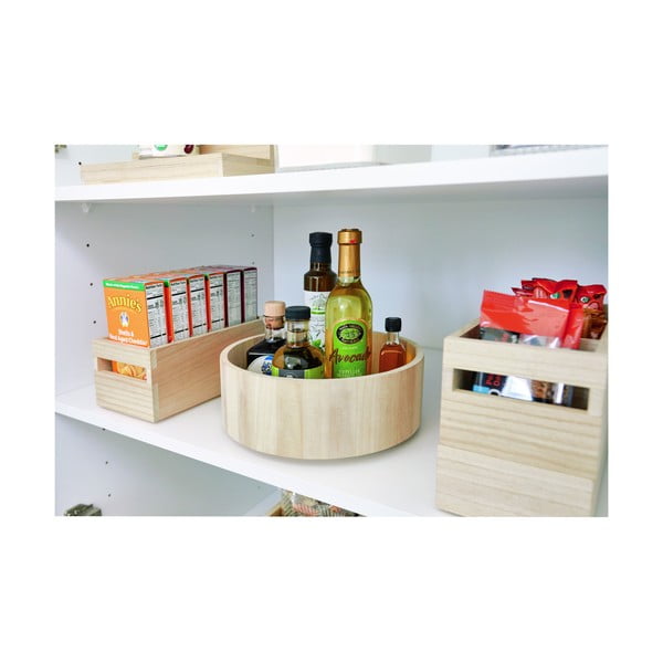 Въртящ се кухненски органайзер, изработен от дървото paulownia Tall, ø 26,7 cm Eco - iDesign-image-2