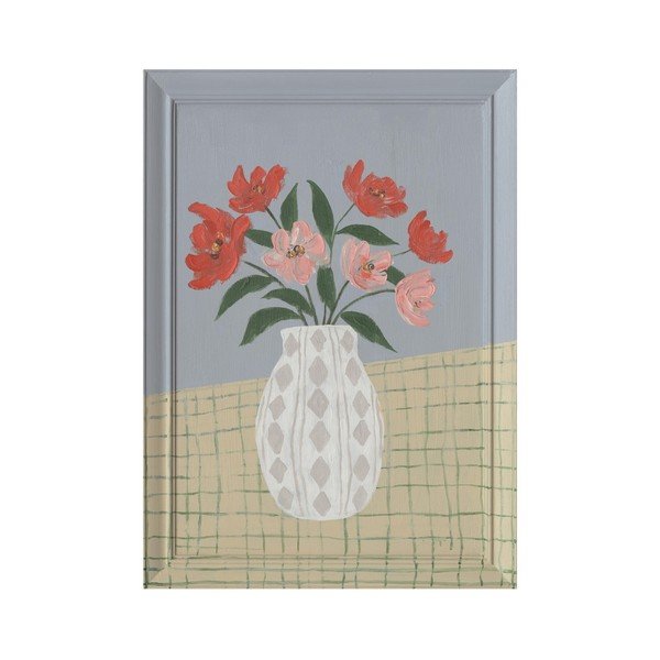 Ръчно рисувана картина с включена рамка/върху платно 50x70 cm Village – Bizzotto