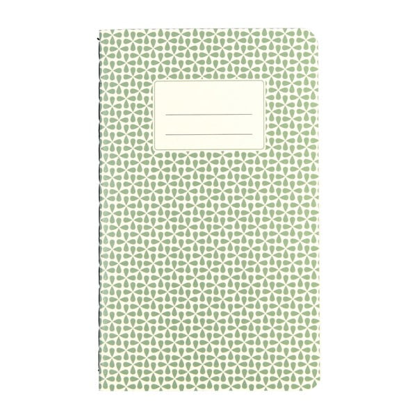 Зелена абстрактна тетрадка - Rex London