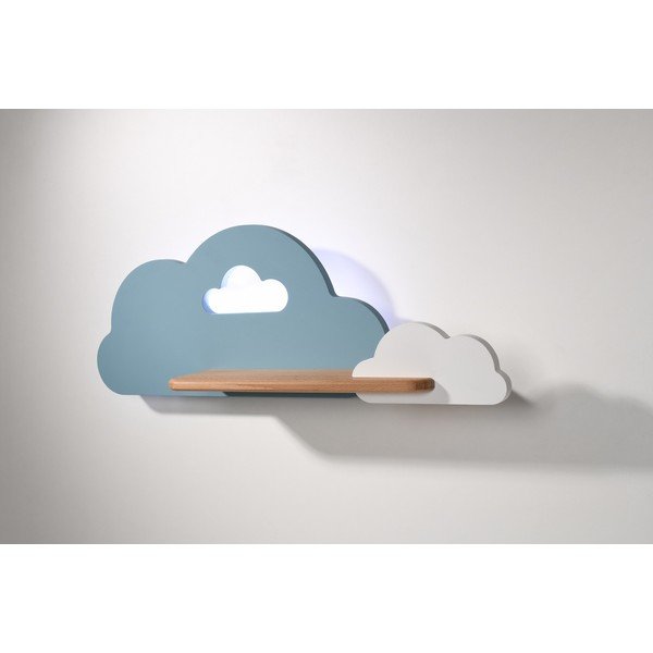 Бяло-синьо детско осветително тяло Cloud - Candellux Lighting-image-1