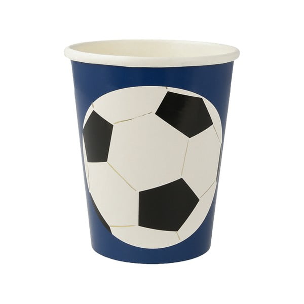 Хартиени чаши за еднократна употреба в комплект  8 бр. Soccer – Meri Meri