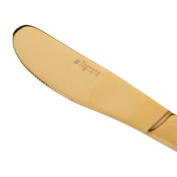 Прибори за хранене 24 бр. от неръждаема стомана златен – Ixia-image-3