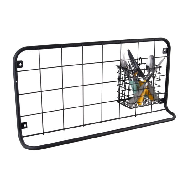 Органайзер за стена в черно Open Grid - PT LIVING-image-1