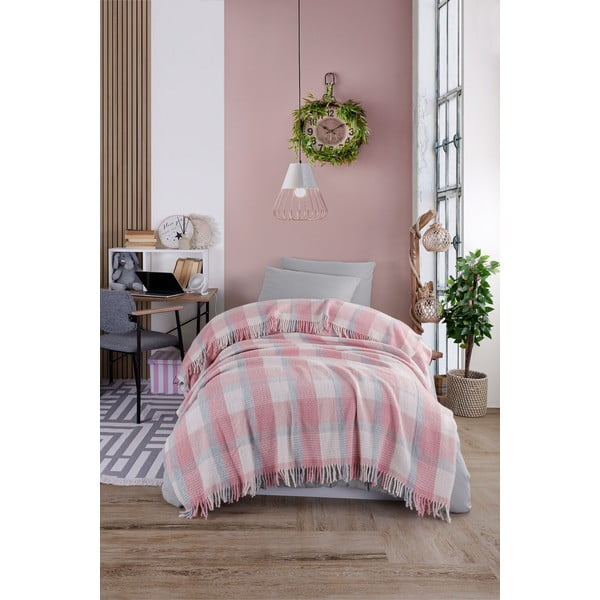 Розово покривало за легло 150x200 cm Warm Soft – Mijolnir-image-1