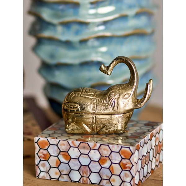 Декоративна кутия за съхранение от полирезин 13x10x5 cm Domino – Bloomingville-image-2