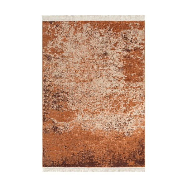 Оранжев килим с рециклиран памук , 160 x 230 cm Sarobi - Nouristan