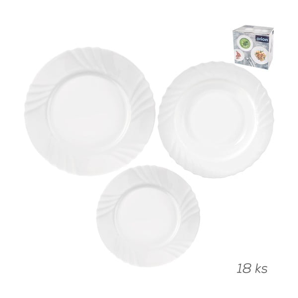 Стъклен комплект за хранене 18 бр. Luna – Orion-image-3