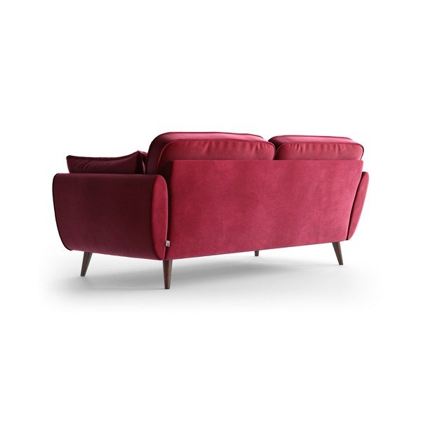 Червен кадифен диван Auteuil - My Pop Design-image-4
