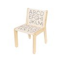 Детски стол в бежов и естествен цвят ABC – Lorena Canals