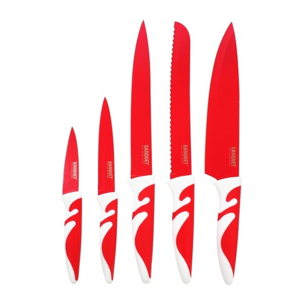 Sada 5 nožů s nepřilnavým povrcehn Banquet Culinaria