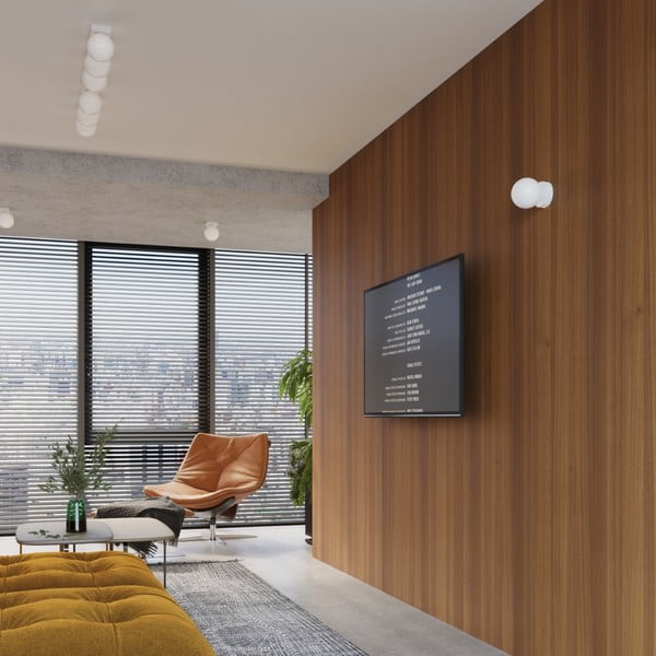 Бяла стенна лампа Blaze – Sollux-image-4