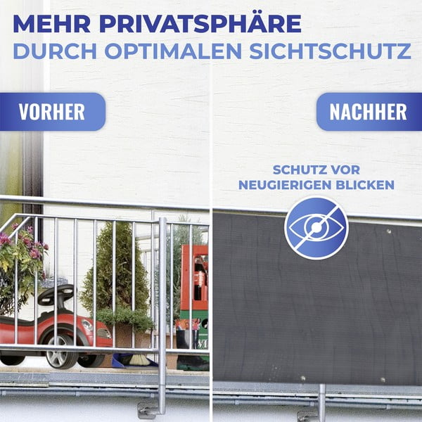 Черен пластмасов балконски параван 500x85 cm – Maximex-image-3