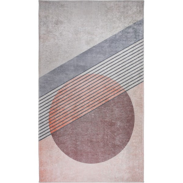 Миещ се килим в светло розово-сиво 120x160 cm - Vitaus