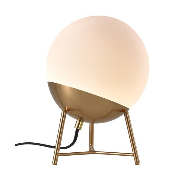 Бяла LED настолна лампа със стъклен абажур (височина 32 cm) Chelsea - House Nordic-image-2