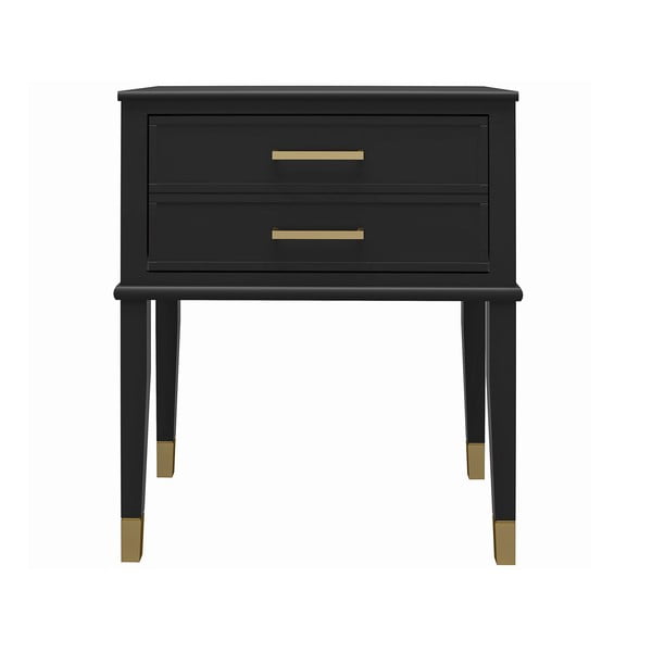 Черно нощно шкафче Westerleigh – CosmoLiving by Cosmopolitan-image-3