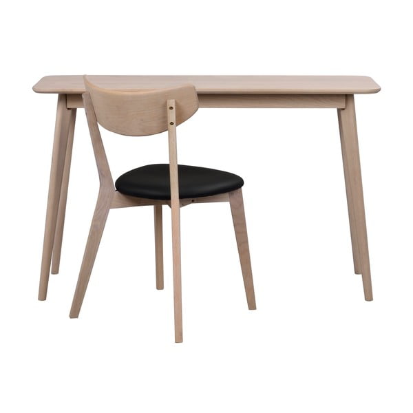 Конзолна маса в дъбов декор в естествен цвят 120x40 cm Yumi - Rowico-image-4