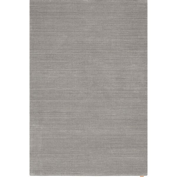 Сив вълнен килим 133x190 cm Calisia M Ribs – Agnella