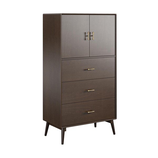 Висок скрин от орех 81x152 cm Brittany - Novogratz-image-2