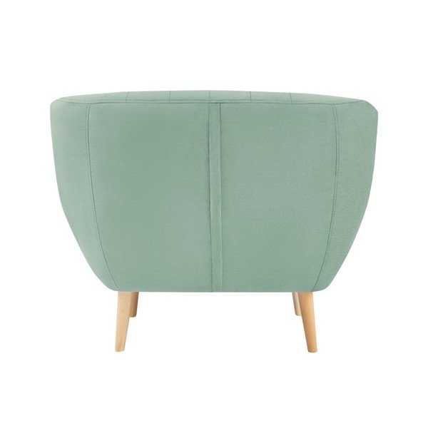 Кресло от ментовозелено кадифе Sardaigne - Mazzini Sofas-image-4