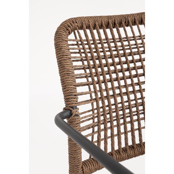 Тъмносив/в естествен цвят метален градински стол Jable – Bizzotto-image-1