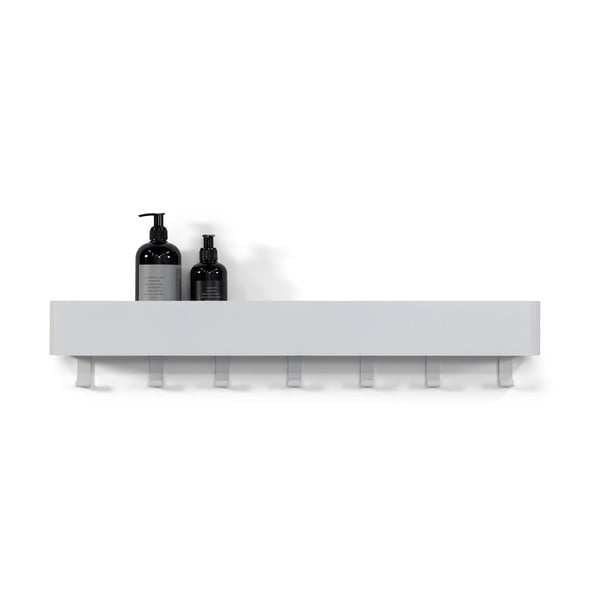 Бял стенен стоманен рафт за баня Multi - Spinder Design