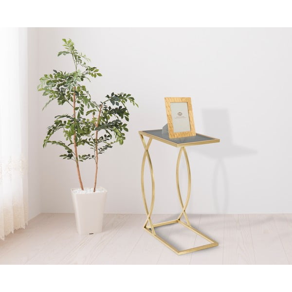 Масичка за кафе със стъклен плот 25,5x45,5 cm Glam - Mauro Ferretti-image-2