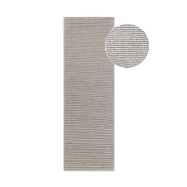 Сива и кремава пътека 80x240 cm Perles Dolomite – Elle Decoration