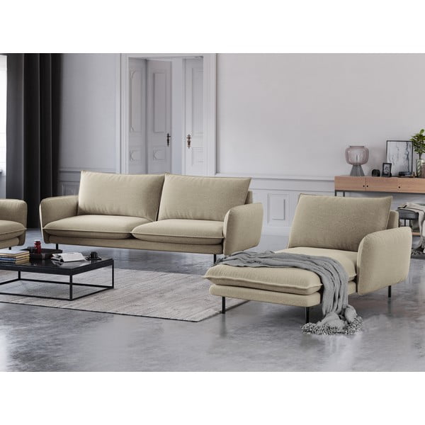 Бежов стол за отдих , десен ъгъл Vienna - Cosmopolitan Design-image-1