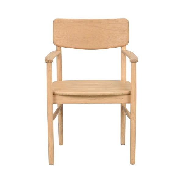 Трапезен стол от масивен дъб естествен Maidstone – Rowico-image-2