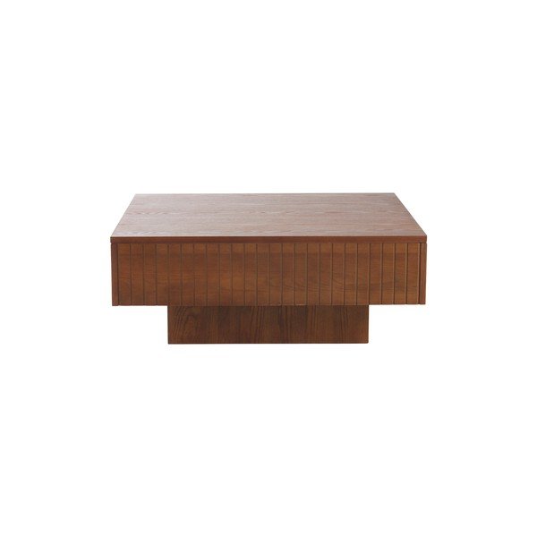 Тъмнокафява масичка за кафе от МДФ 90x90 cm Furuvik – Jotex