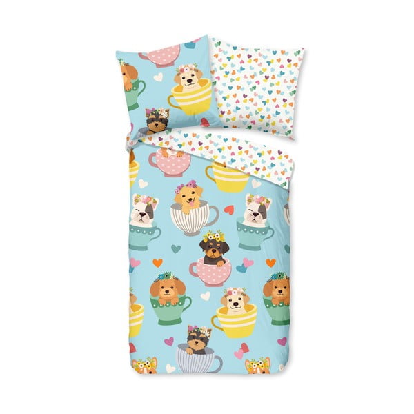 Памучно спално бельо за детско легло 90x130 cm Dogs - Bonami Selection