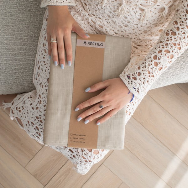 Бежово перде 140x270 cm Valeta – Restilo-image-4