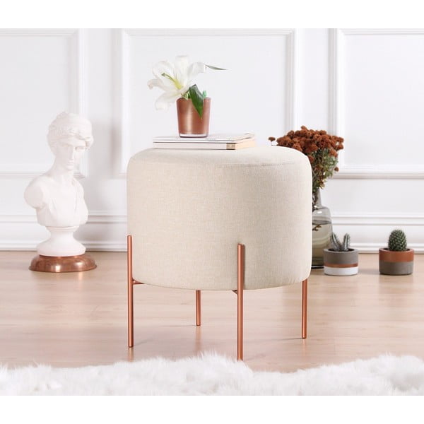 Кремава табуретка Copper – Artie-image-1