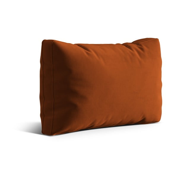 Теракотена кадифена възглавница за диван Kemi – Cosmopolitan Design-image-1