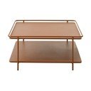 Теракотена метална масичка за кафе 75x75 cm Yuba – Unique Furniture