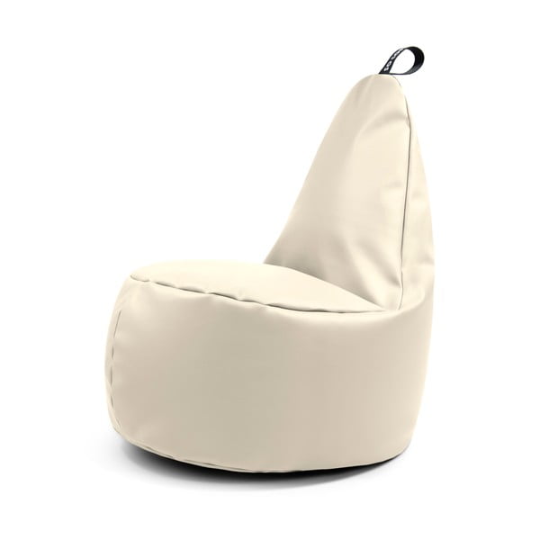 Бежов пуф от изкуствена кожа Lull XL – So Soft?