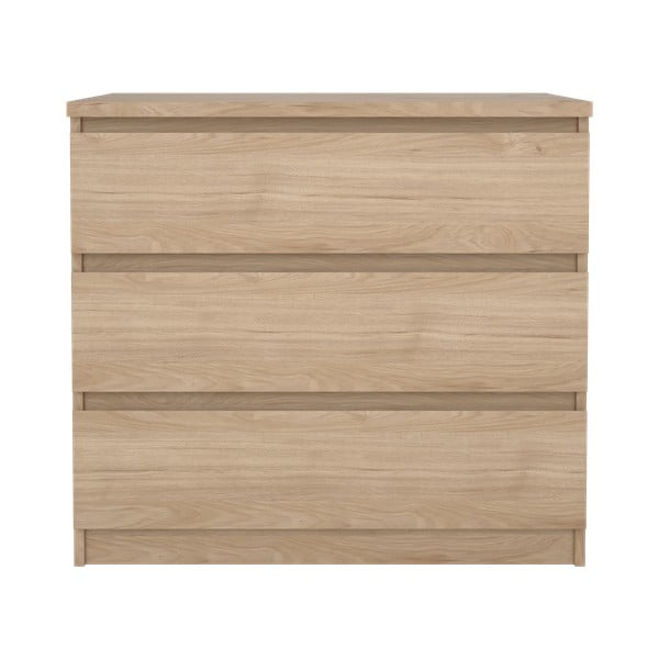 Скрин от дъбов декор в естествен цвят 77x70x50 cm Naia – Tvilum
