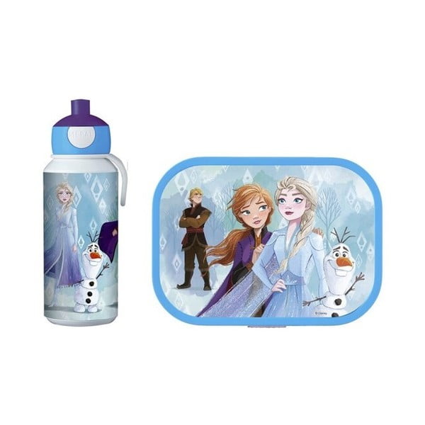 Детски комплект за закуски и бутилка за вода Frozen - Mepal