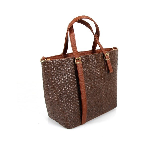 Kabelka Brown Patterned-image-1