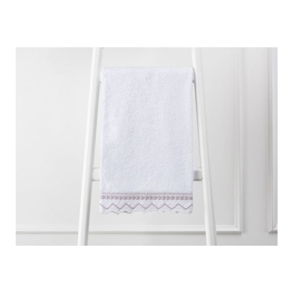 Бяла кърпа от чист памук, 50 x 76 cm - Unknown