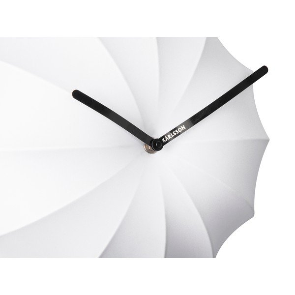 Бял стенен часовник , ø 40 cm Stretch - Karlsson-image-2