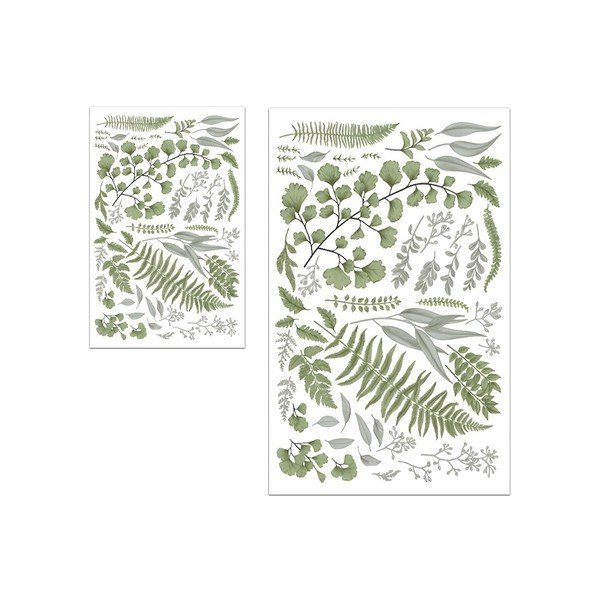 Зелени/бежови килими за баня в комплект 2 бр. 60x100 cm Floral – Mila Home