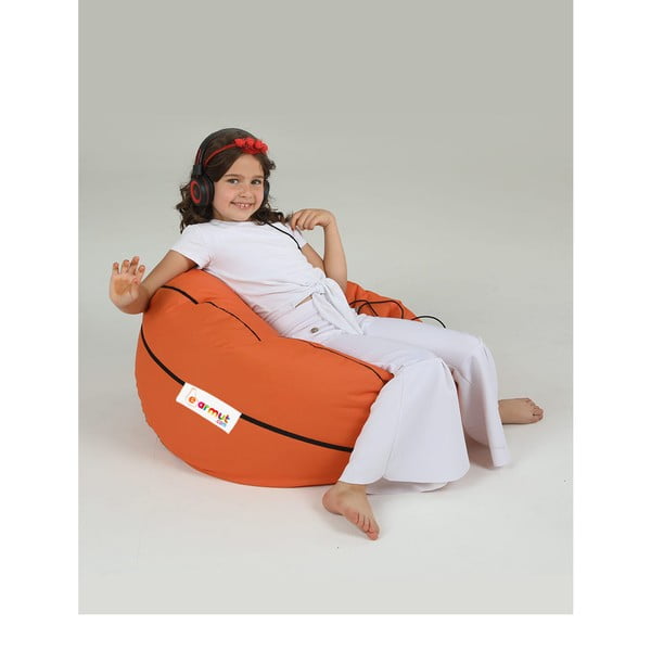 Оранжев детски чувал за сядане Basketball - Floriane Garden-image-3